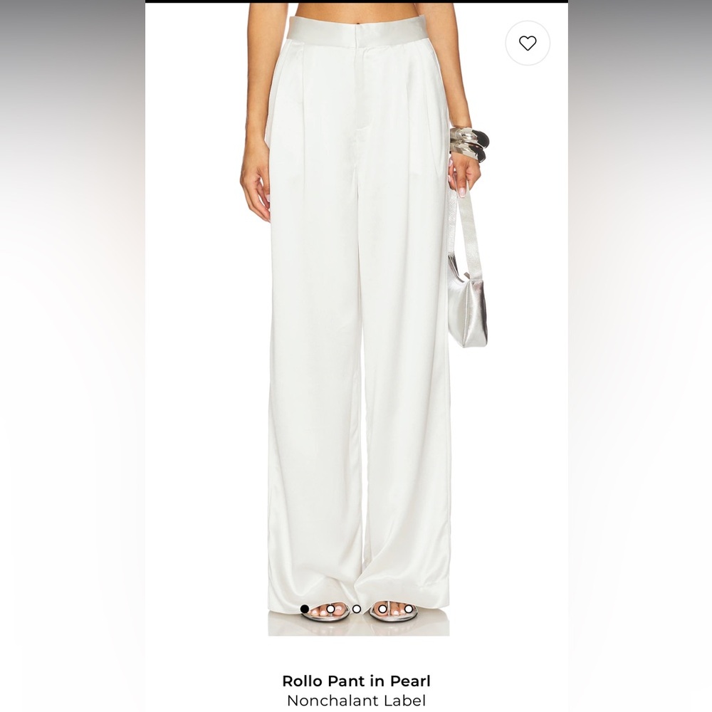 Revolve x NONchalant Wide-Leg Rollo Pants in Pearl ($368 USD)